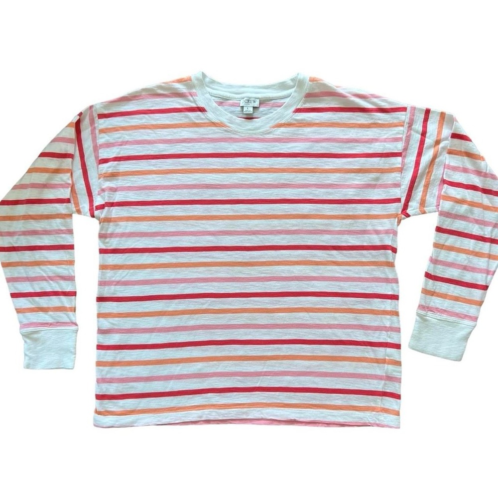 J-Crew Stripped long sleeve top - Picture 2 of 8